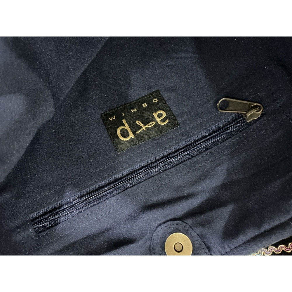 A&P Denim La Jolla‎ Tote Navy Blue Velvet - Picture 7 of 7
